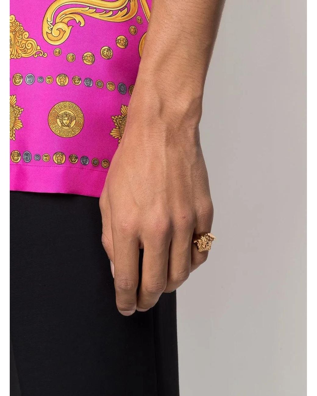 Versace Metallic La Medusa Ring