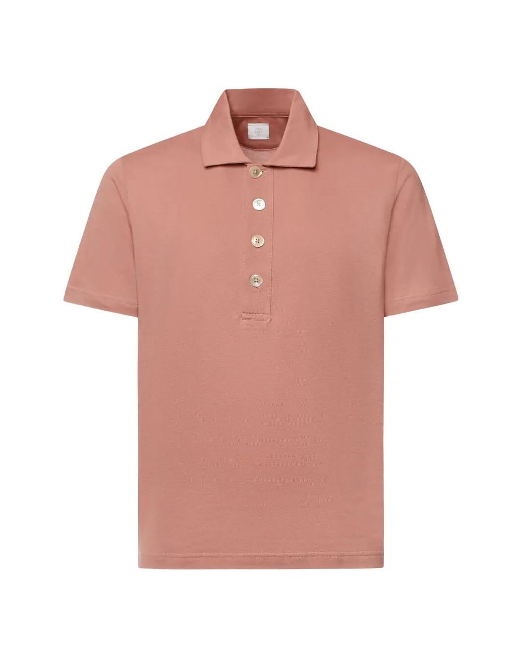 Polo Con Botones Eleventy de hombre de color Pink