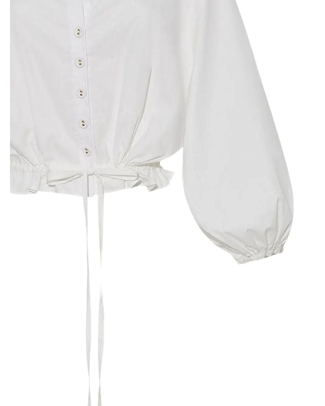 Cara Cara White Hutton Blouse