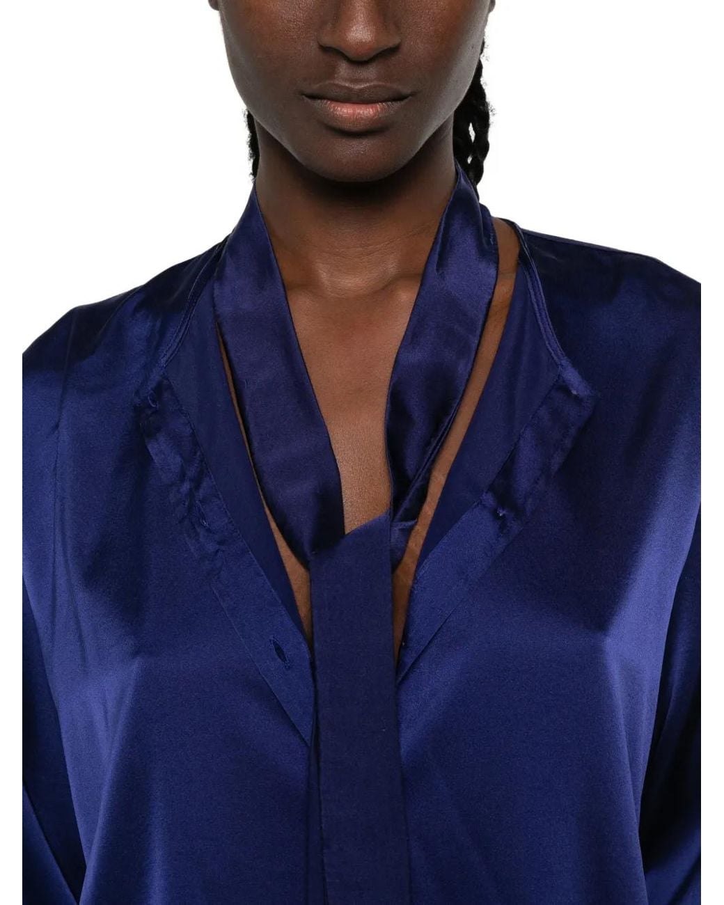 Forte_forte Button-Up Overhemd in het Blue