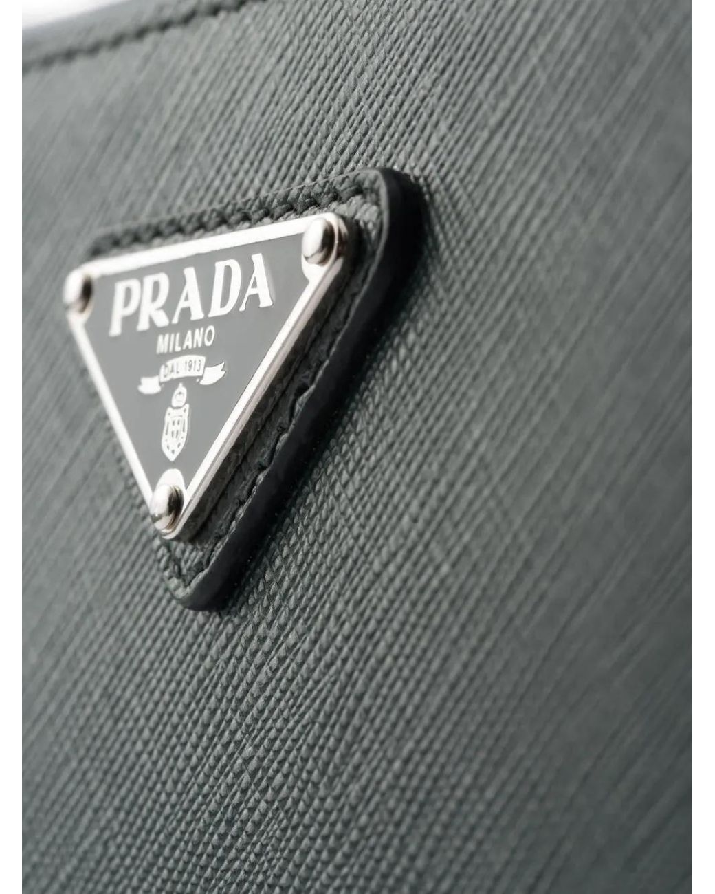 Prada Black Saffiano Leather Clutch Bag for men