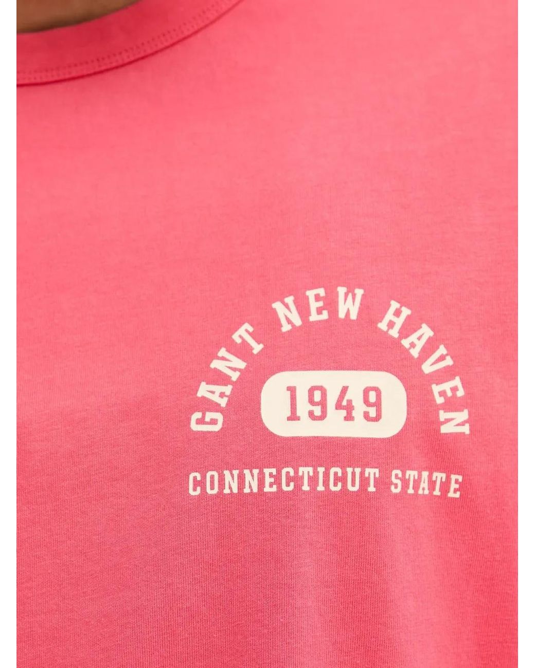 Gant Red T-Shirt À Logo Imprimé for men