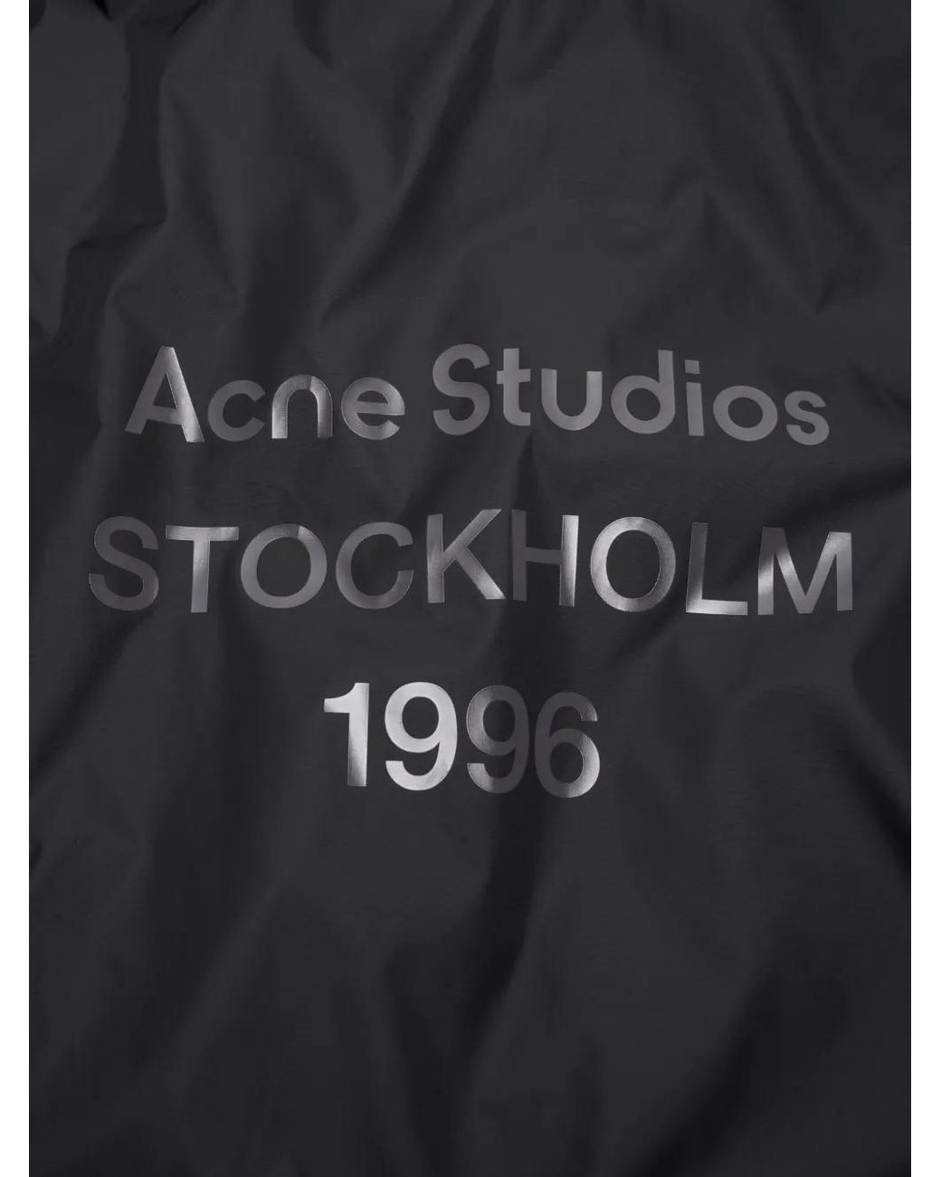 Acne Black Lightweight Nylon Jacket for men