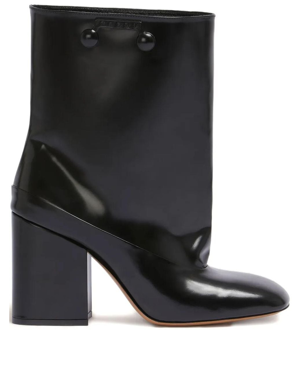 Marni Black Trunkaroo Block-Heel Ankle Boots