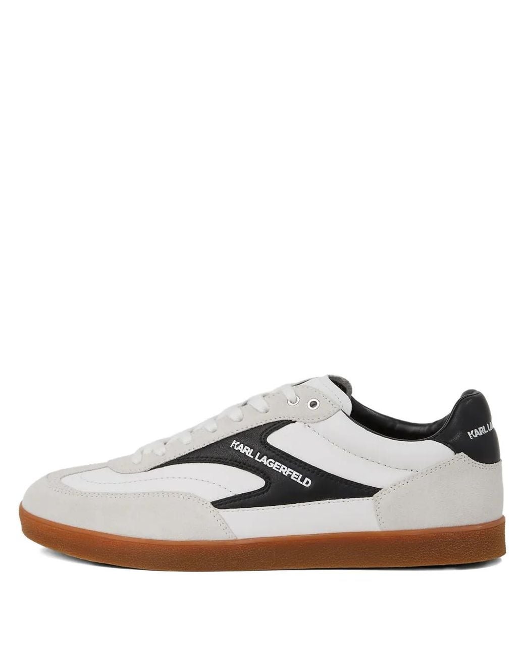 Karl Lagerfeld White Kandidate Lace Mix Sneakers for men
