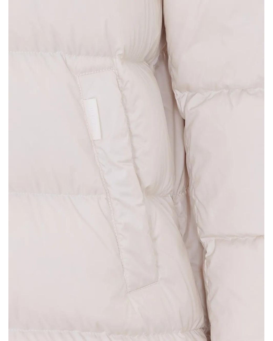Add Pink Cocoon Hooded Puffer Jacket