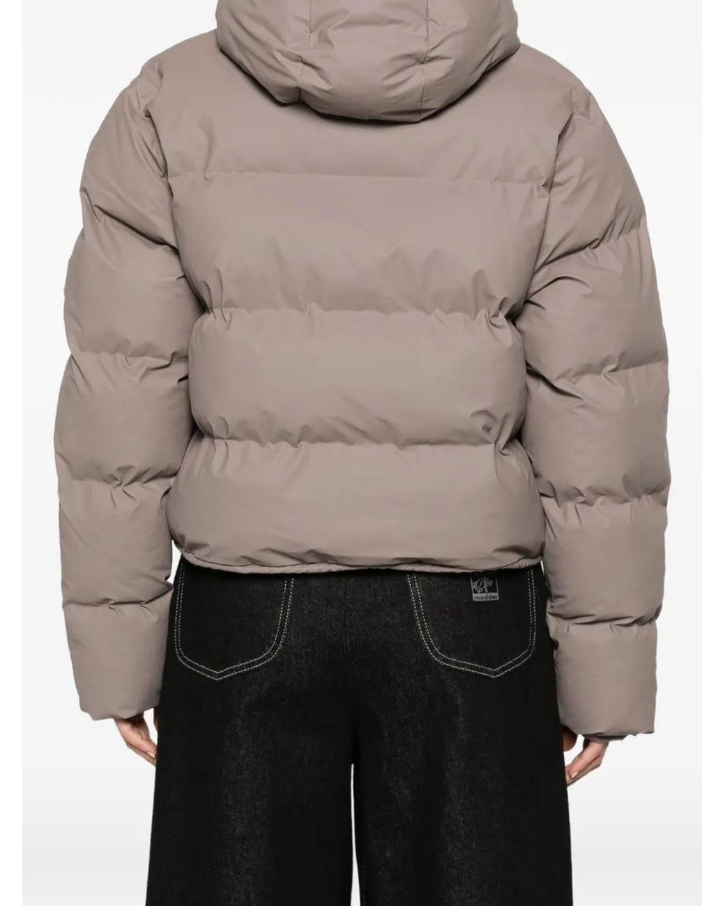 Rains Natural Alta Hooded Quilted Jacket