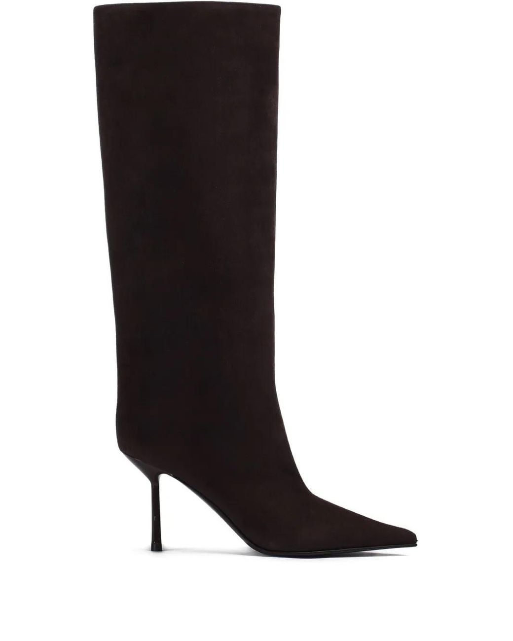 Le Silla Black 80Mm Bella Suede Boots