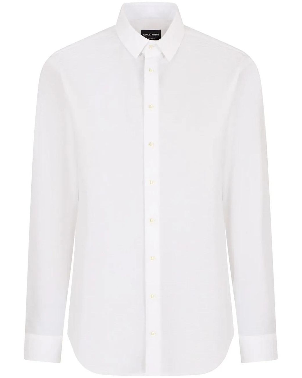 Giorgio Armani White Cotton Shirt for men