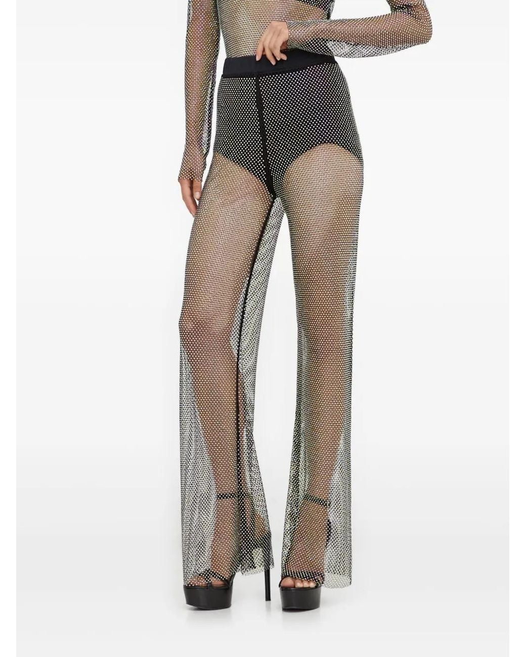 Patrizia Pepe Gray Embellished Trousers