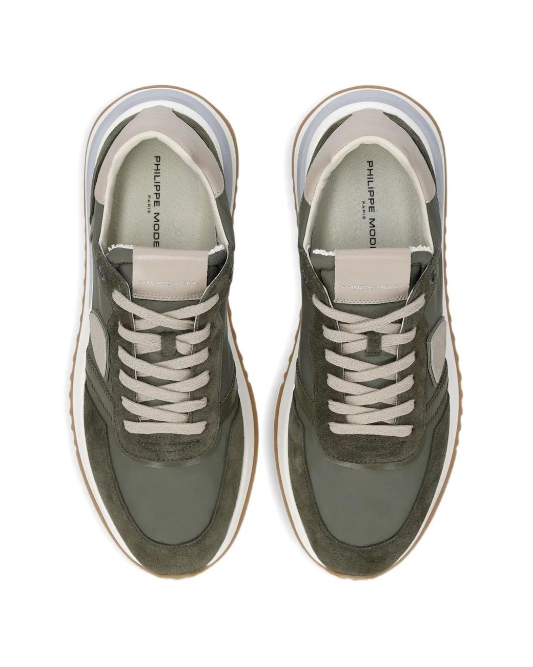 Philippe Model Green Sneakers for men
