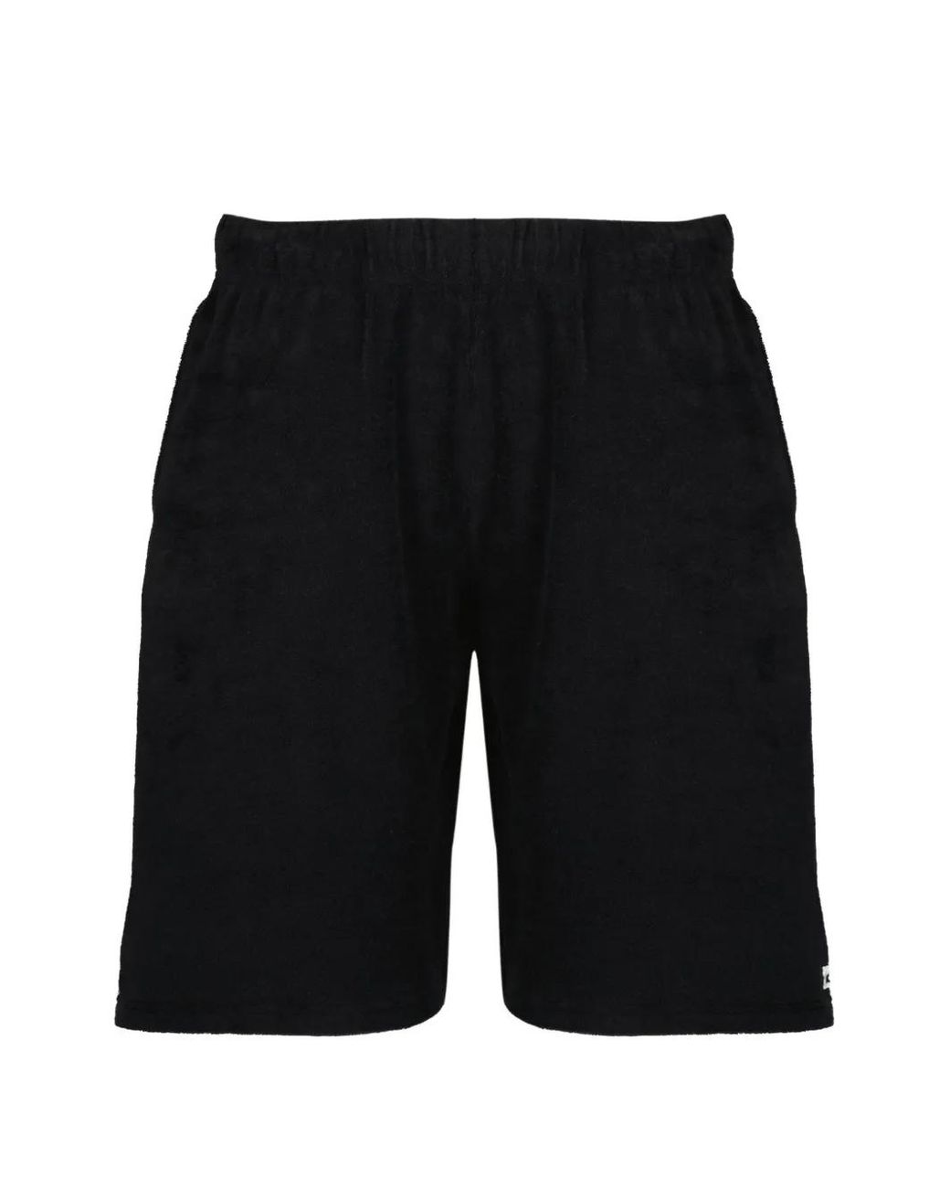 Courreges Black Terry Logo-Detail Shorts for men