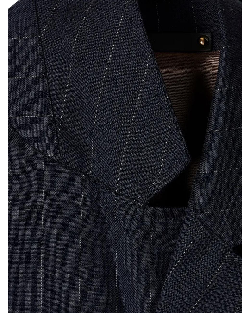 Paul Smith Blue Pinstripe Pocket Jacket for men