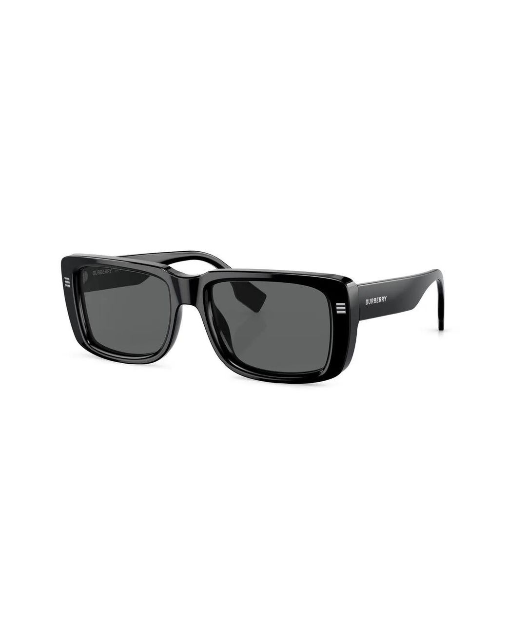 Burberry Black Jarvis Rectangular-Frame Sunglasses