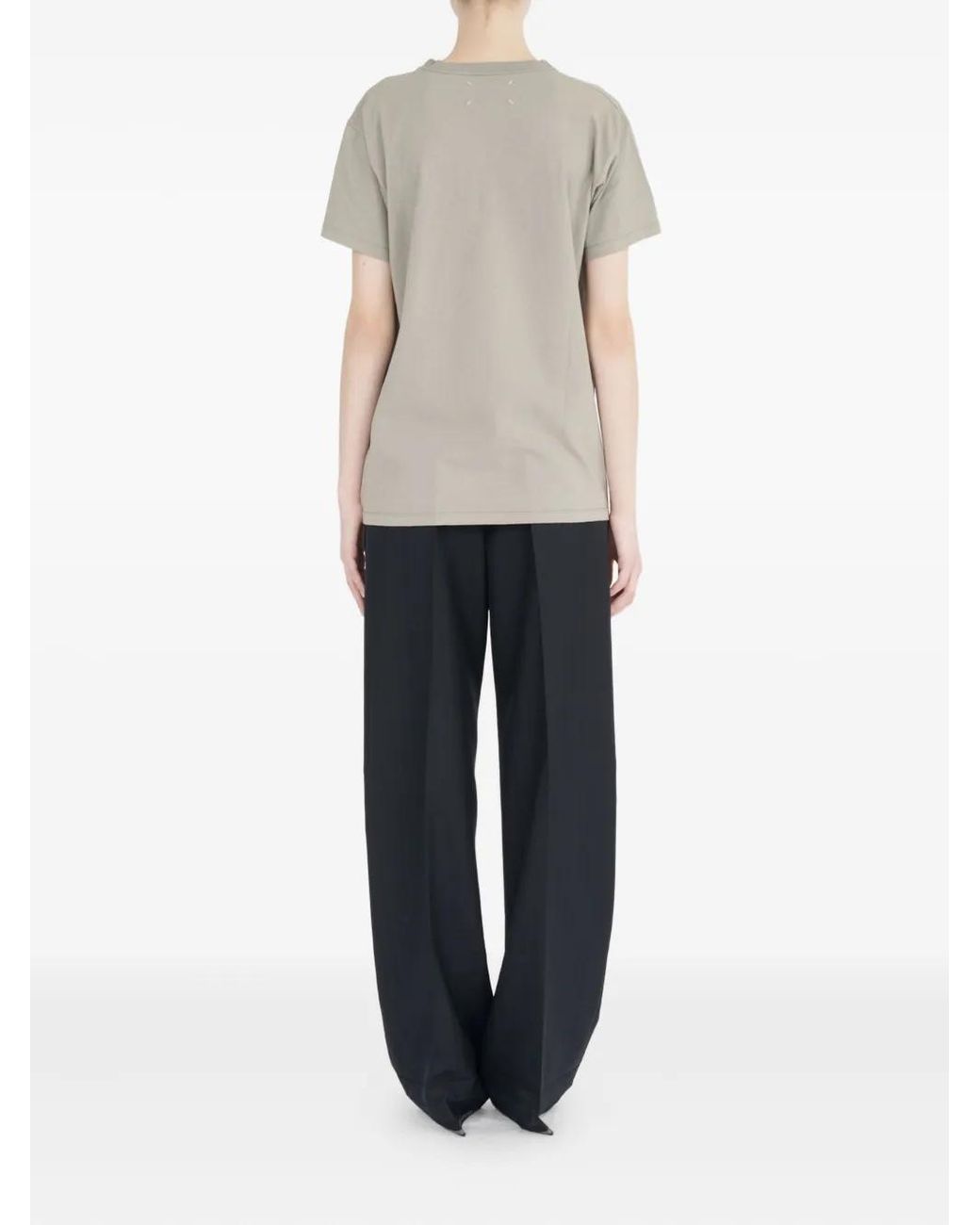 Maison Margiela White Numbers-Print T-Shirt