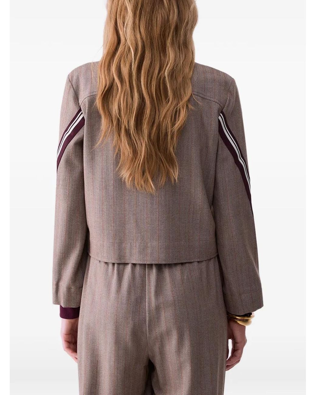 Liu Jo Brown Jacket With Tape
