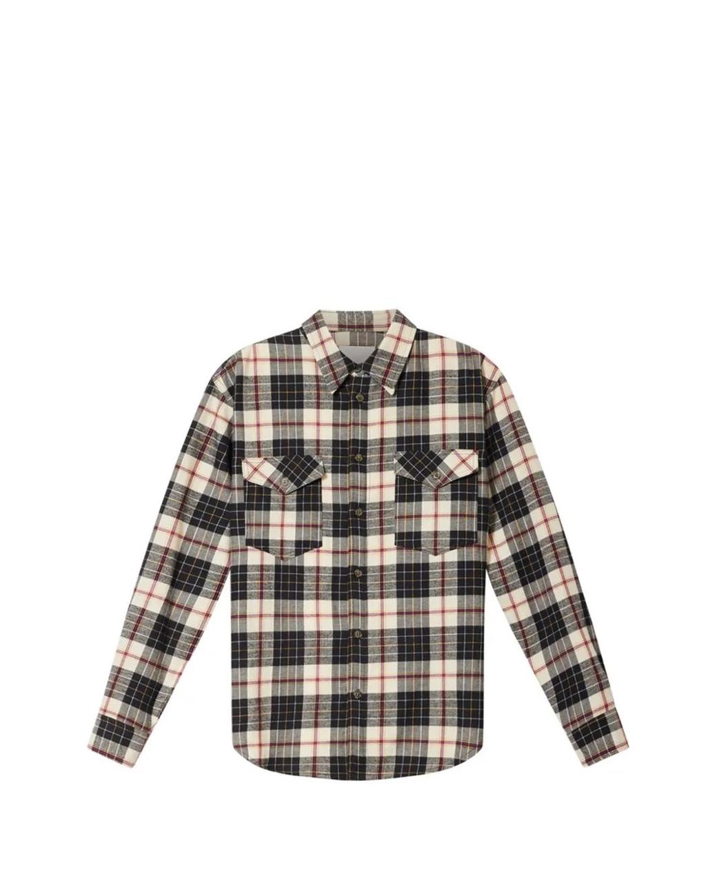 Isabel Marant Natural Saul Check-Pattern Shirt for men