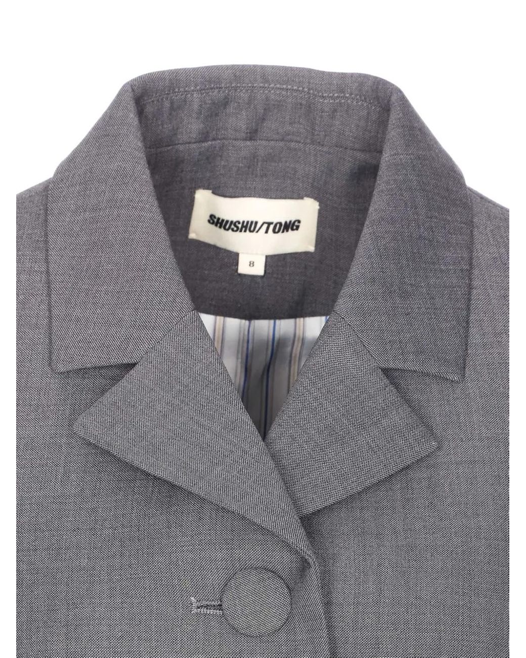 ShuShu/Tong Gray Geknöpfte Jacke Mit Revers