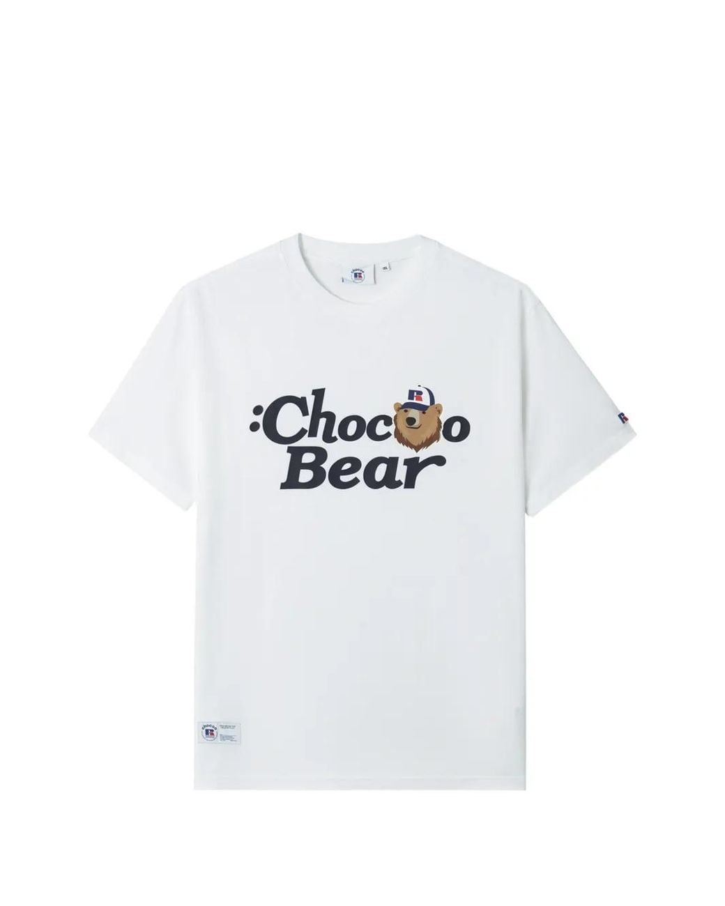 Chocoolate White Graphic-Print T-Shirt for men