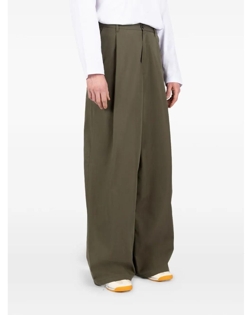 Societe Anonyme Green Pleated Trousers