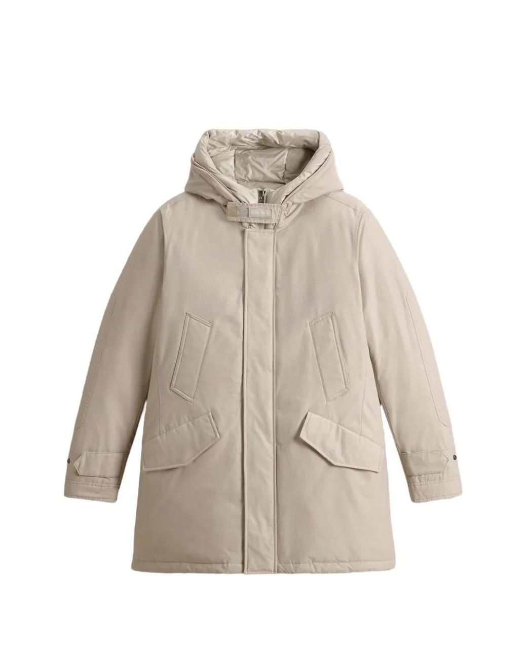 Woolrich Natural High-Collar Polar Parka for men