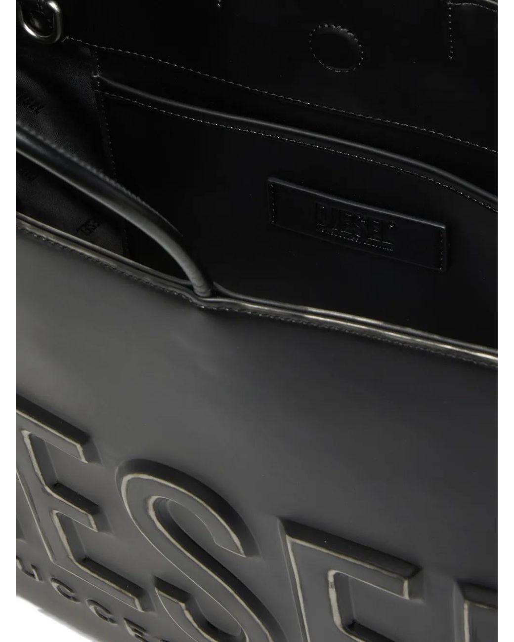 DIESEL Dsl 3D Tote Bag in Black | Lyst