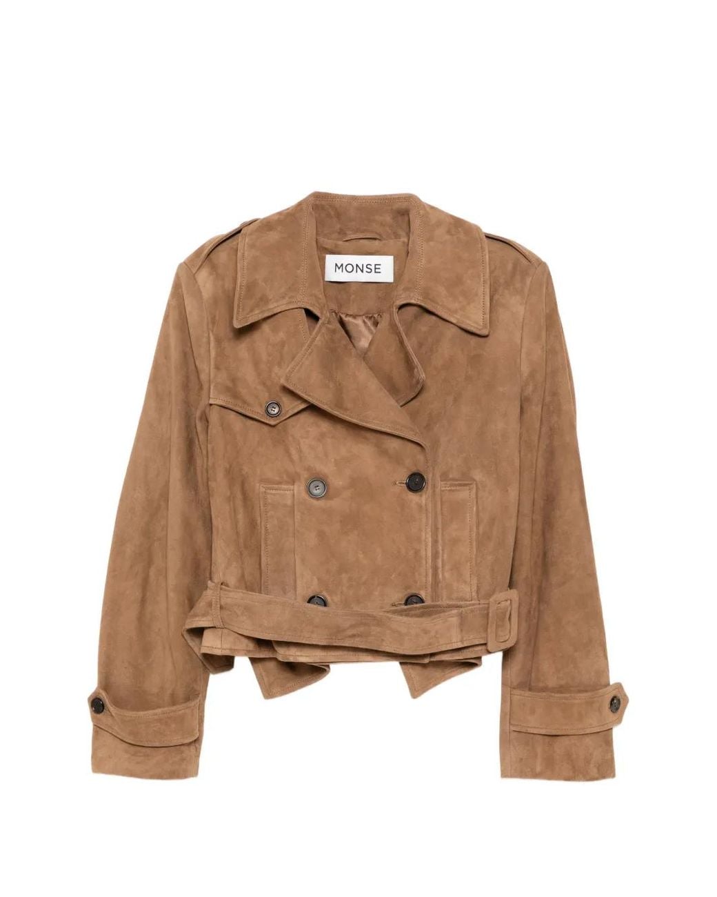 Monse Brown Double-Breasted Jacket