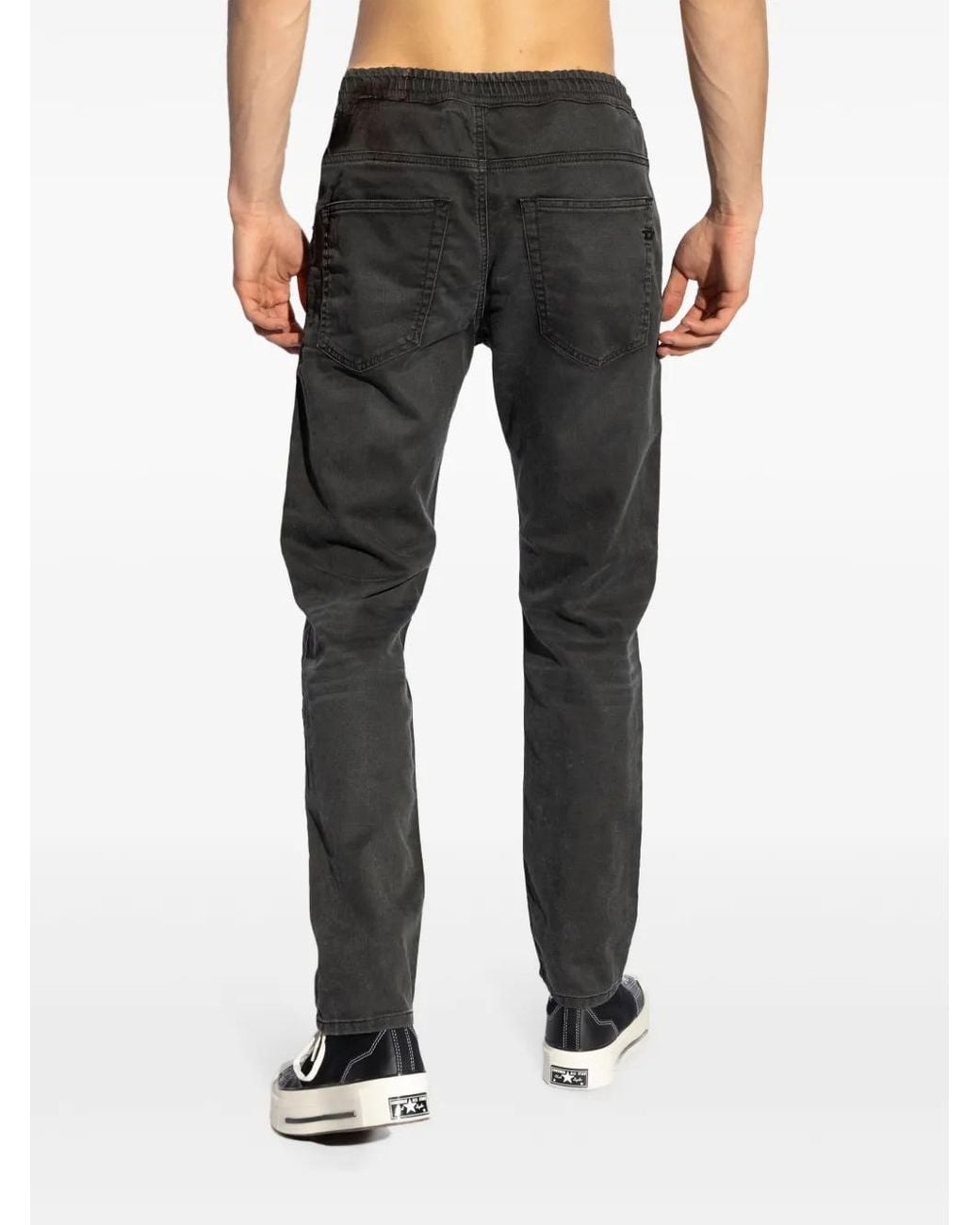 DIESEL Gray D-Krooley Mid-Rise Jeans for men
