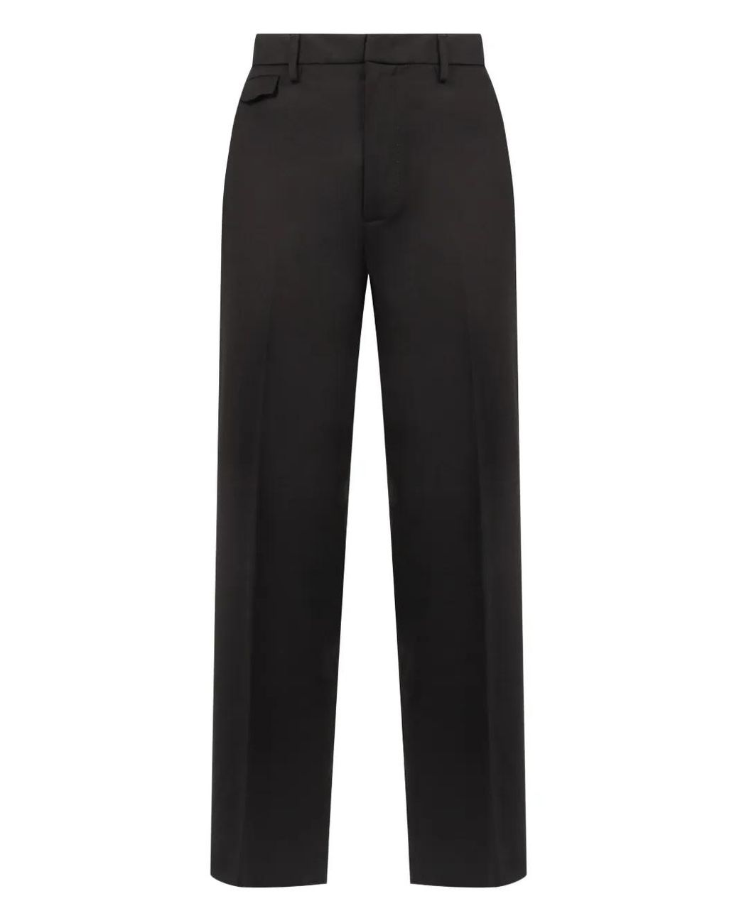 Dondup Black Wool-Blend Pants for men