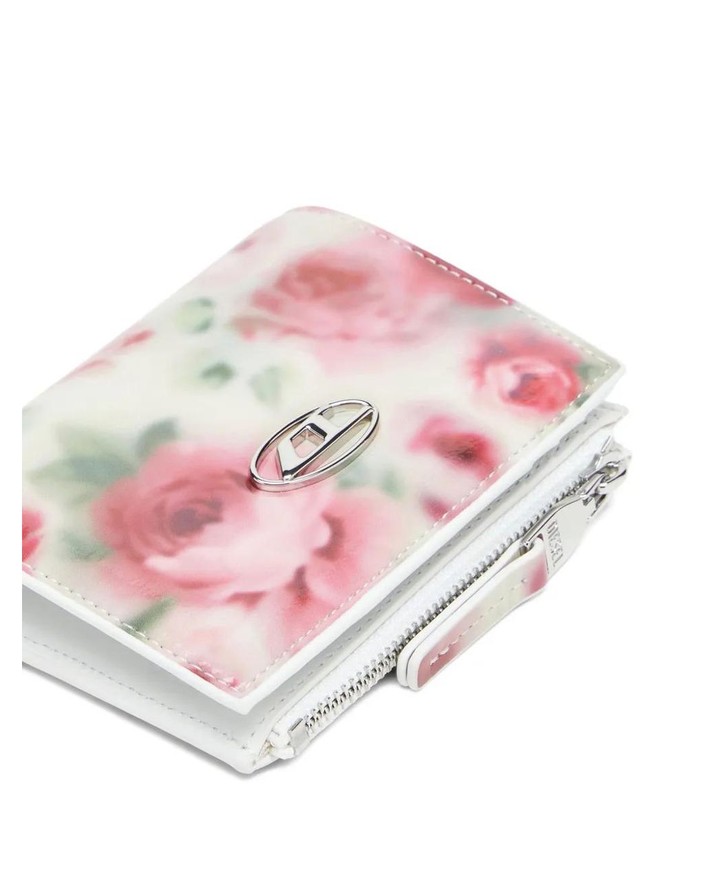 DIESEL Pink Play Bi-Fold Zip Li Wallet