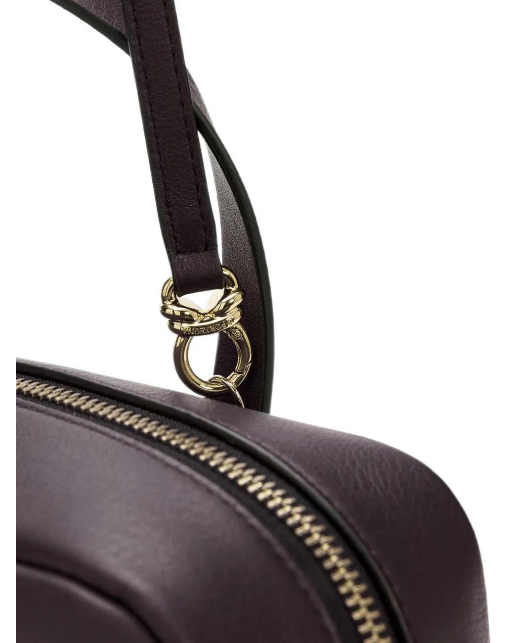 La Portegna Black Bibi Knotted Leather Tote Bag
