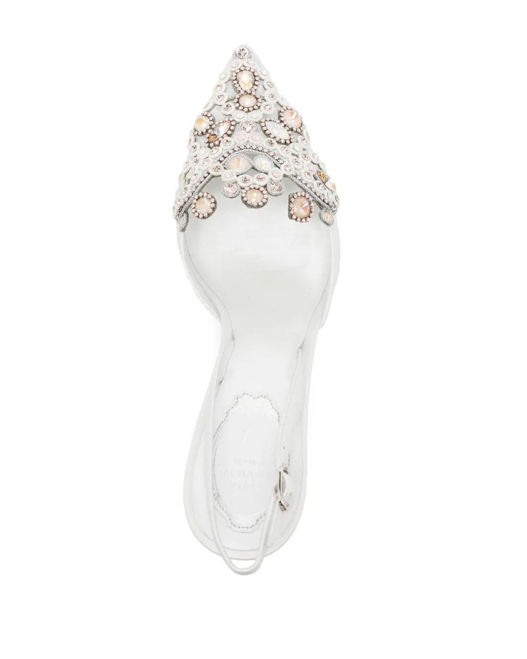Rene Caovilla White 90Mm Veneziana Pumps