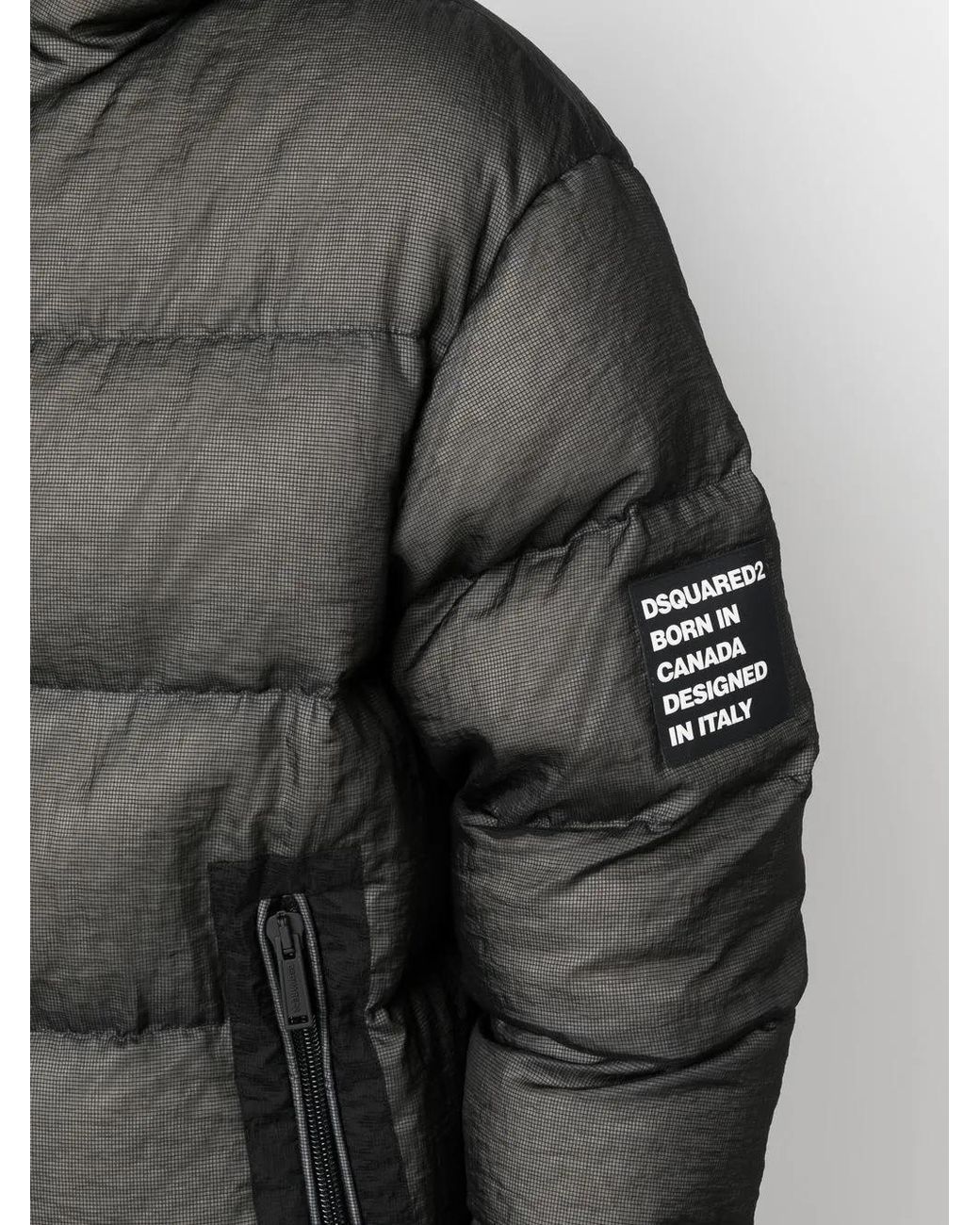 DSquared² Zipped Puffer Jacket Black for men