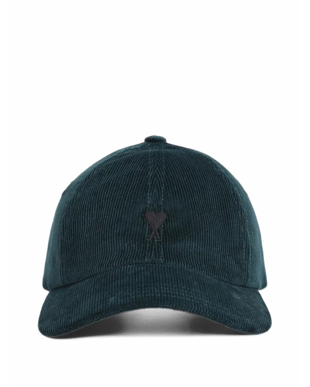 AMI Blue Corduroy Logo Cap
