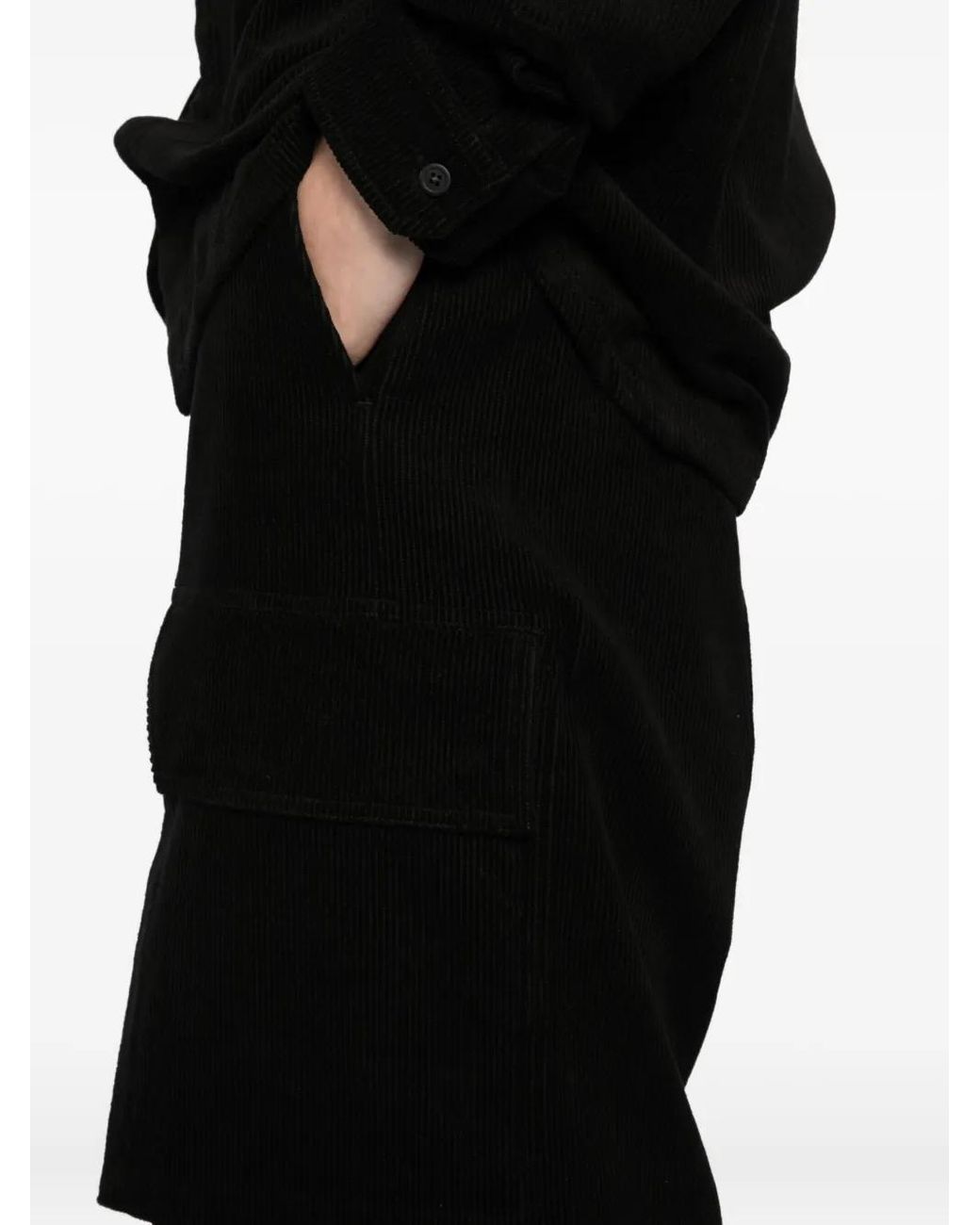 Rick Owens Black Firbanks Wide-Leg Trousers for men