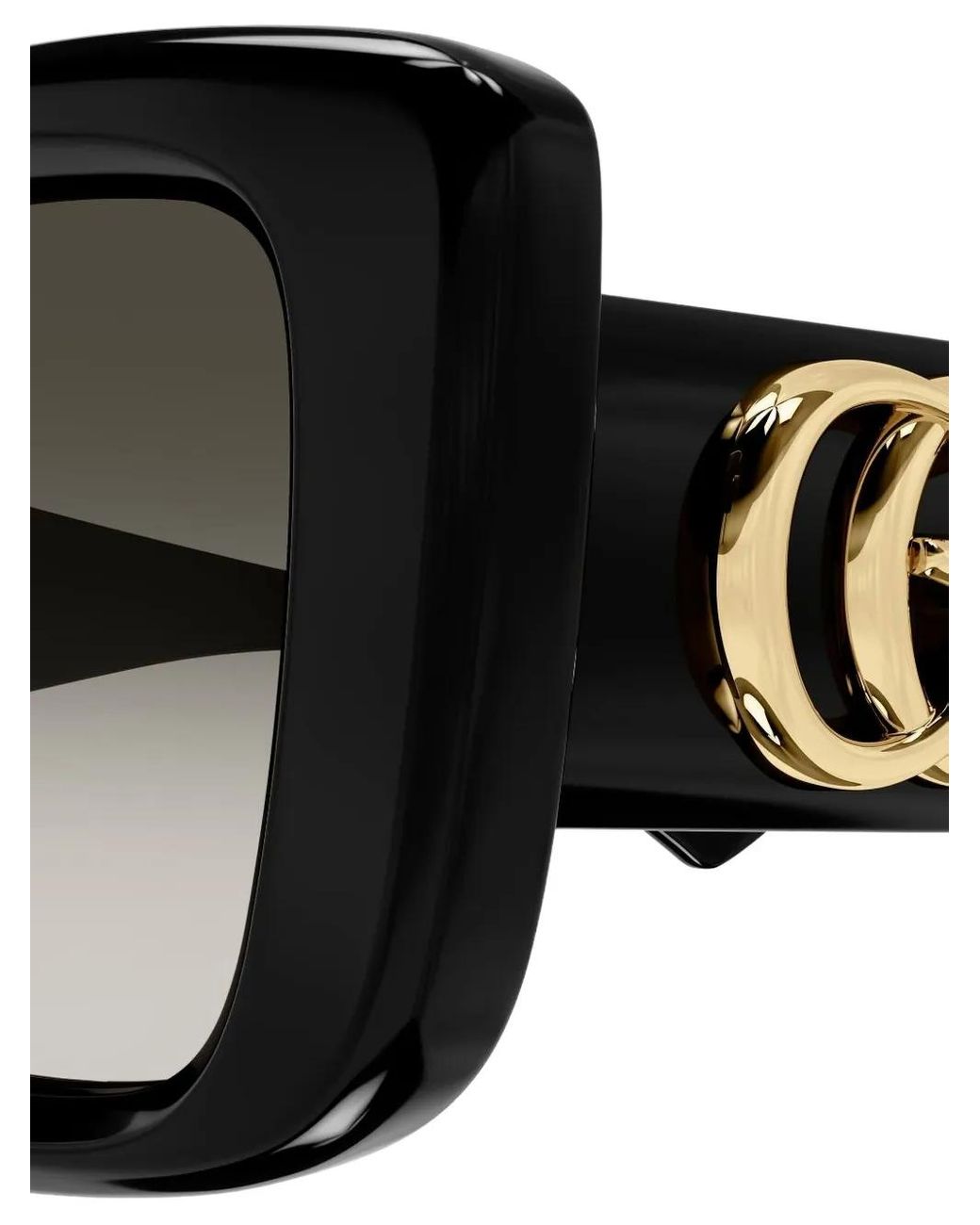 Gucci Gg1975S Geometric Sunglasses in Black | Lyst