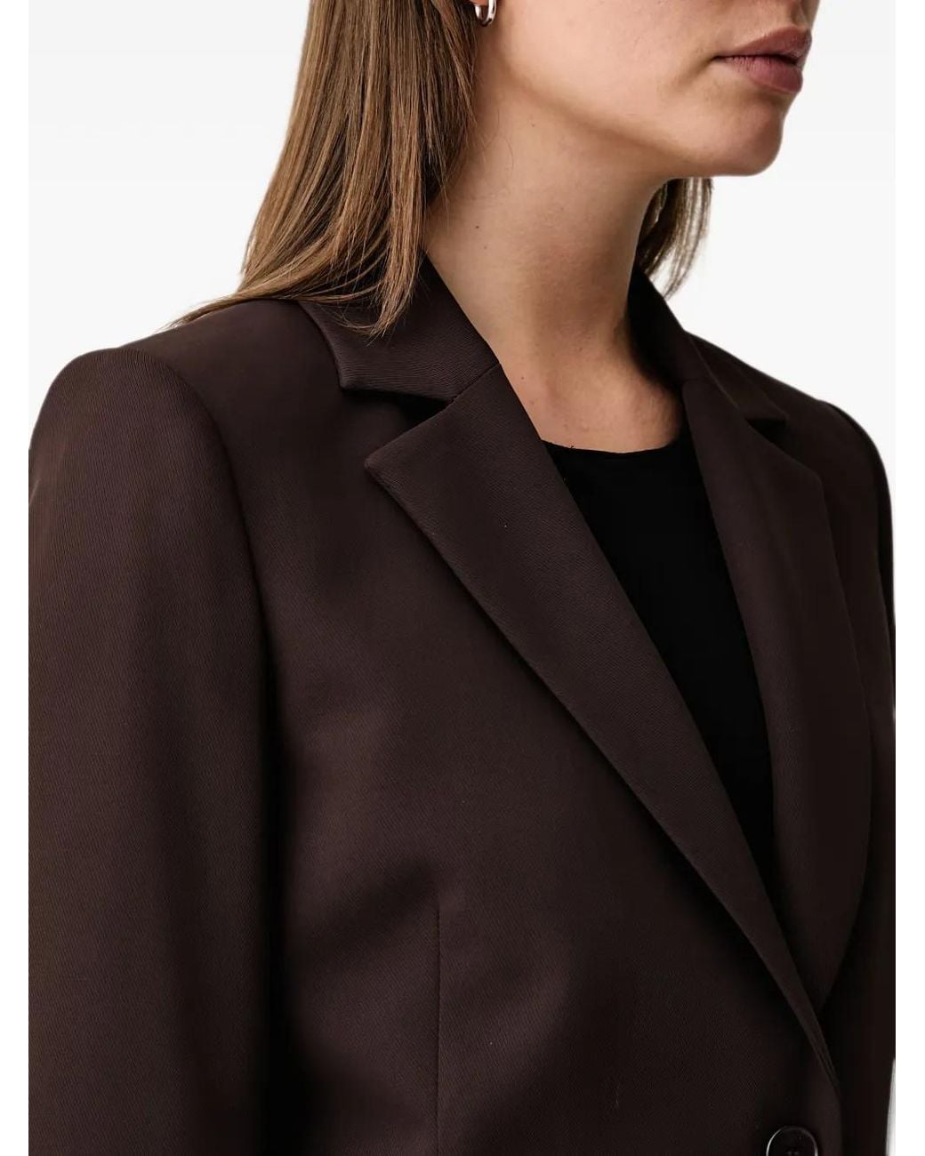 Kaos Black Single-Breasted Notched-Lapel Blazer
