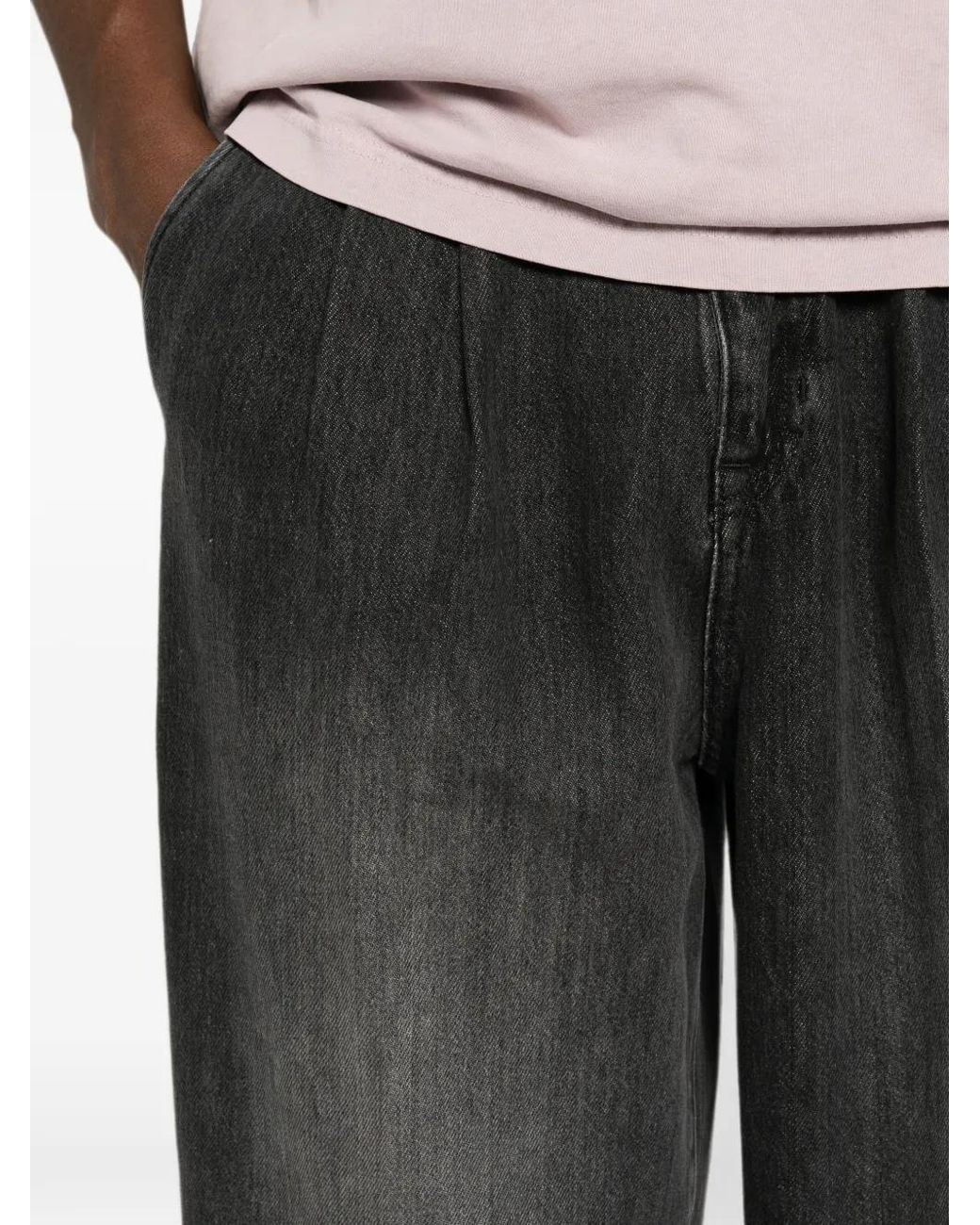 Rossi Gray Noa Pleated Jeans