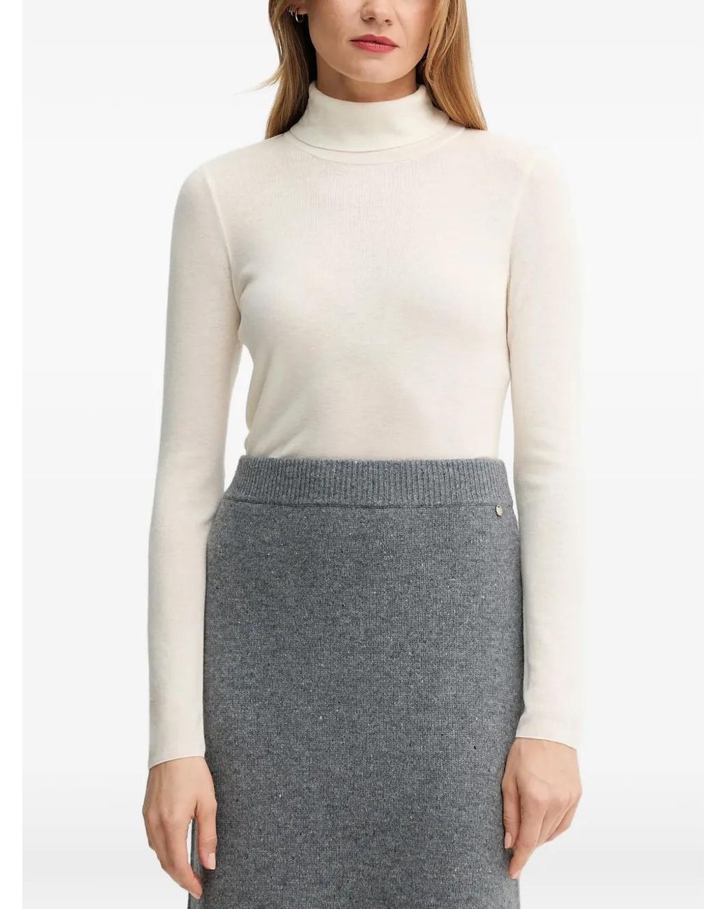 Mos Mosh Gray Roll-Neck Knitwear