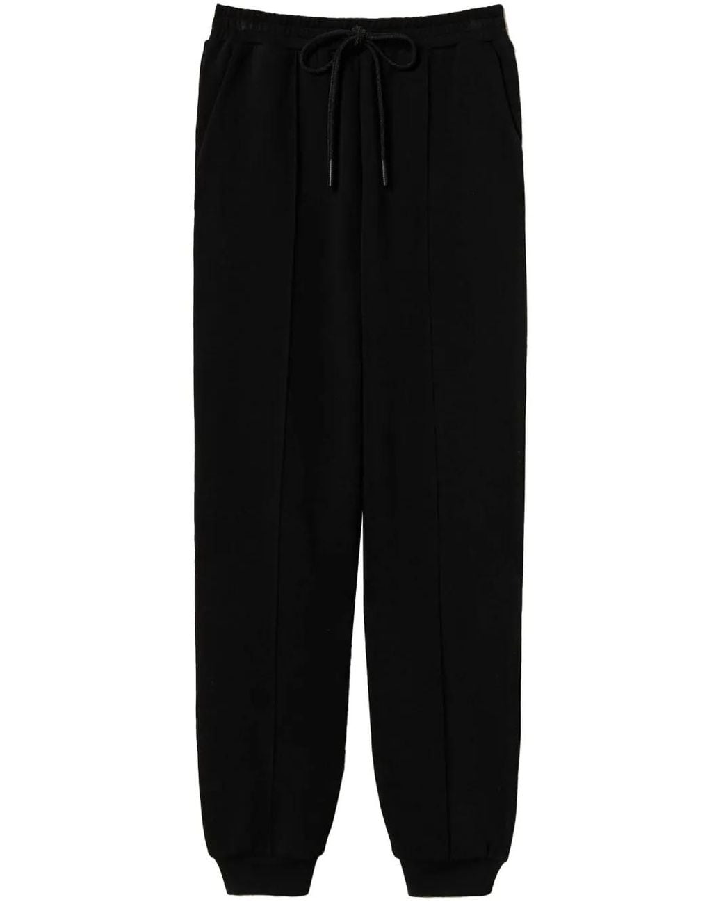 Pantalones De Chándal Con Efecto Cepillado Twinset de color Black