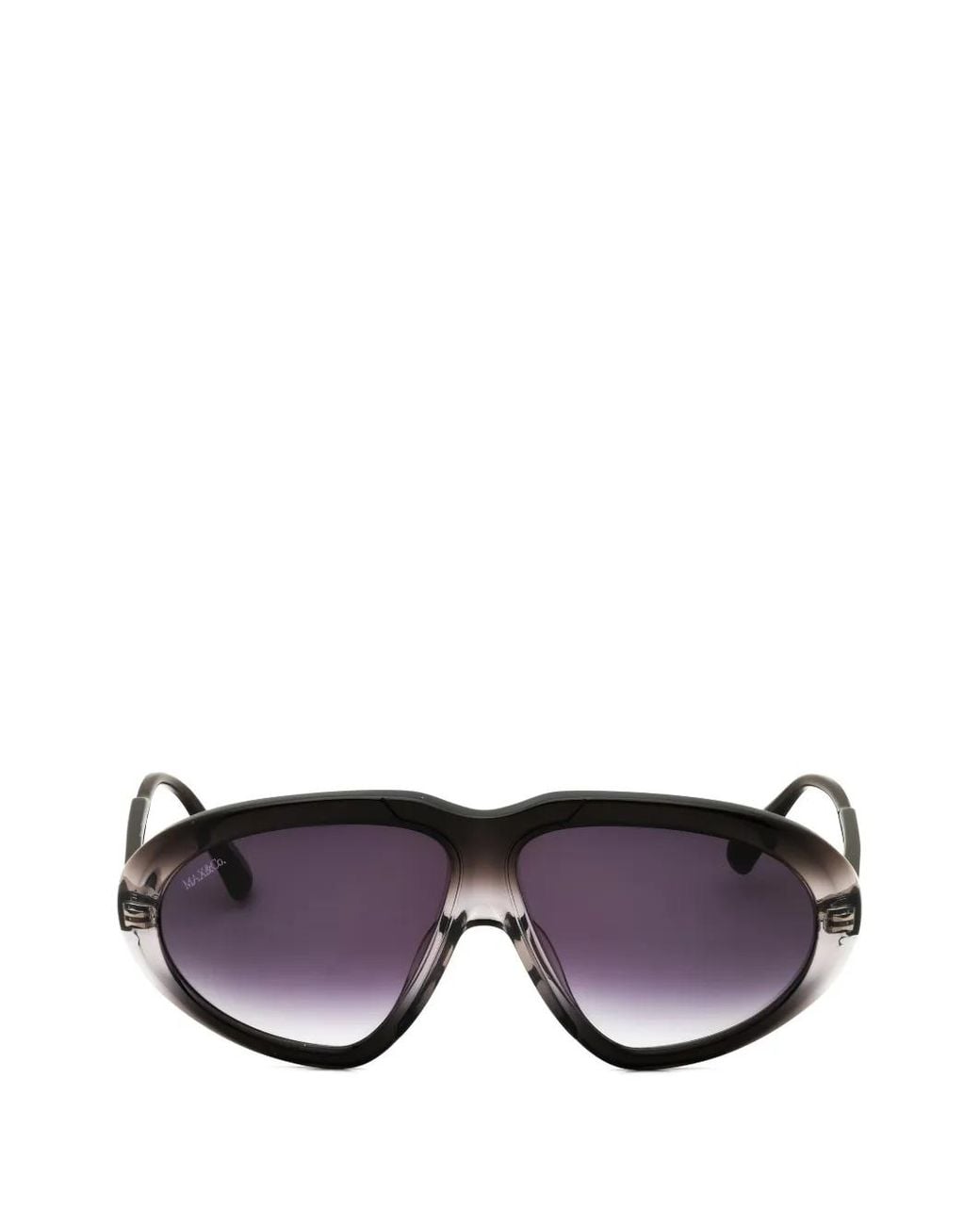 MAX&Co. Black Mo0001 Oval-Frame Sunglasses