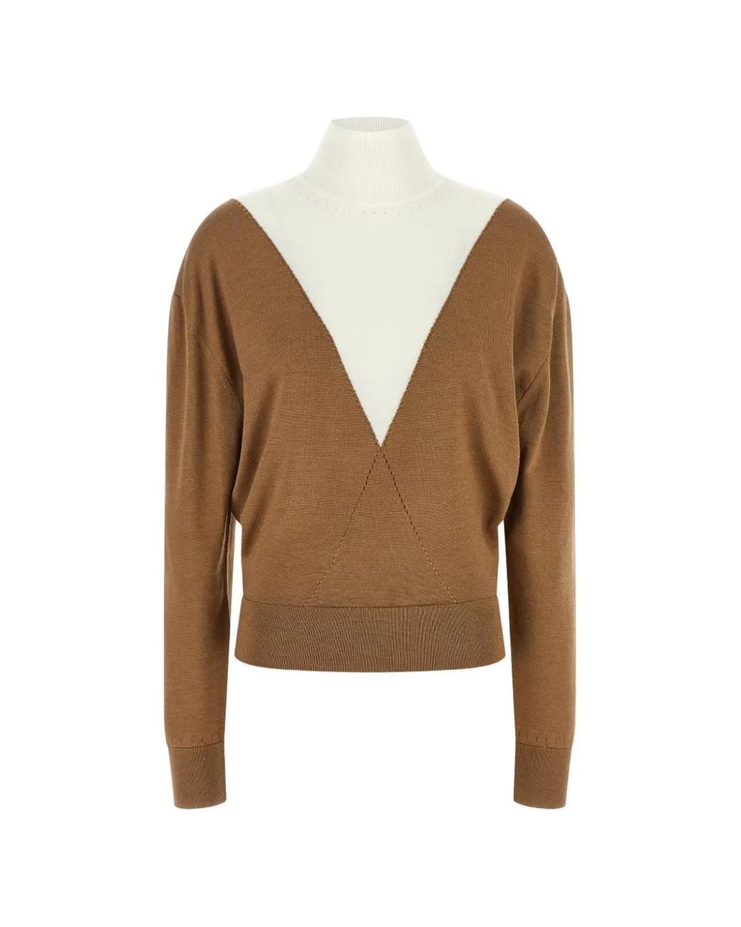 Rabanne Brown Turtleneck Sweater