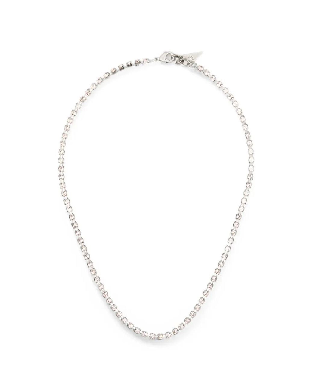Forte_forte White Collier Ras-Du-Cou Serti De Cristaux
