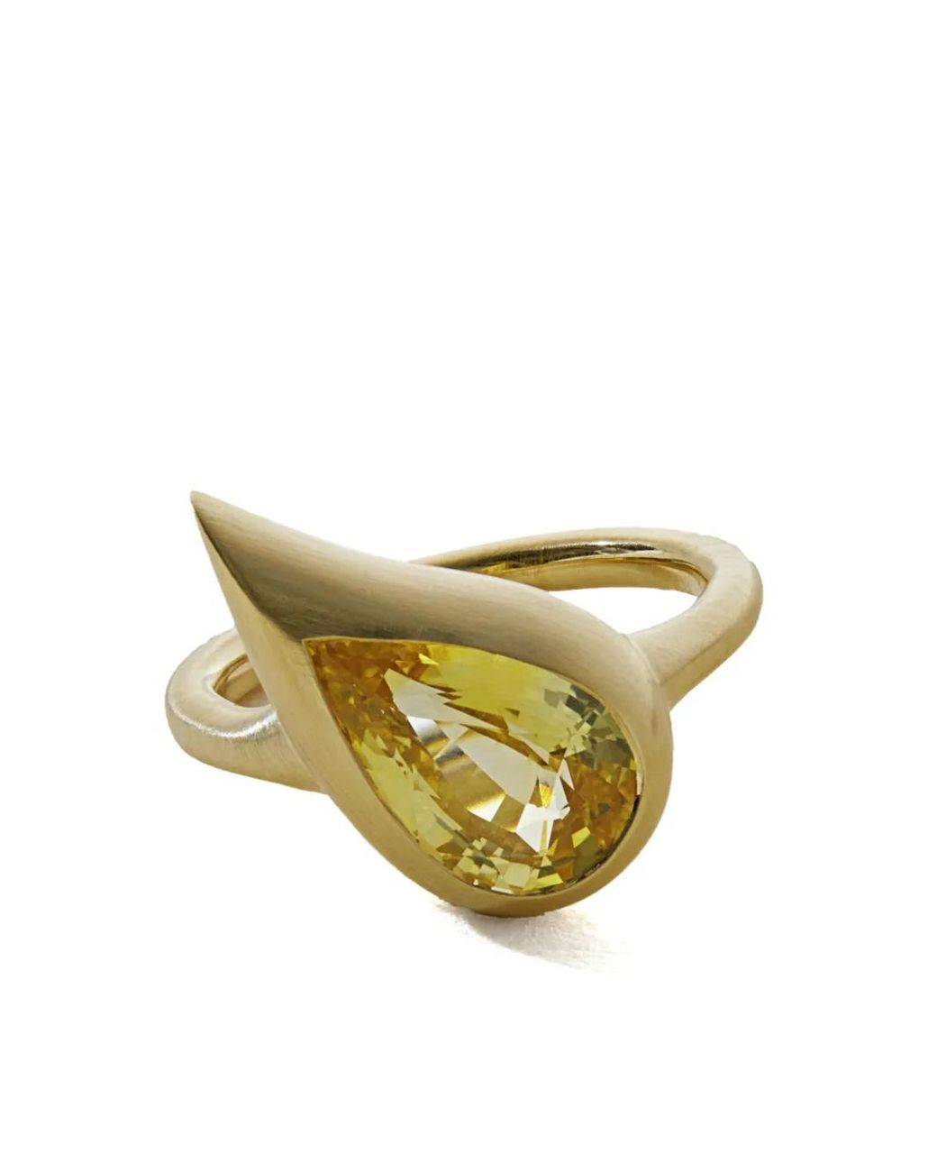 Jewels Aficionado Metallic 18Kt Mika Sapphire Pinky Ring