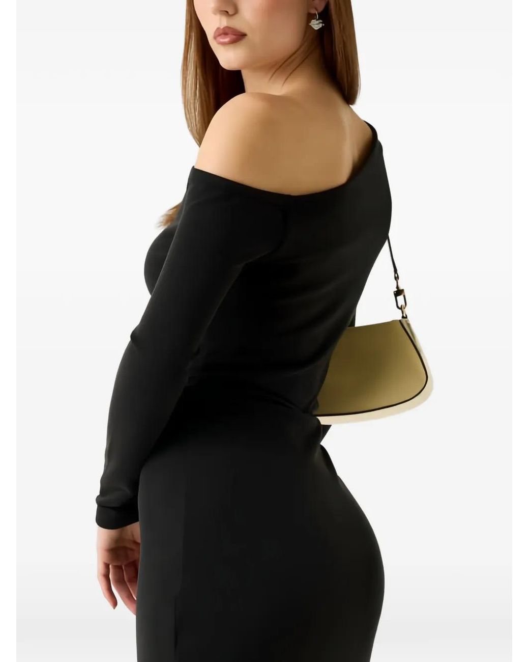 Guess Black One-Shoulder Dress