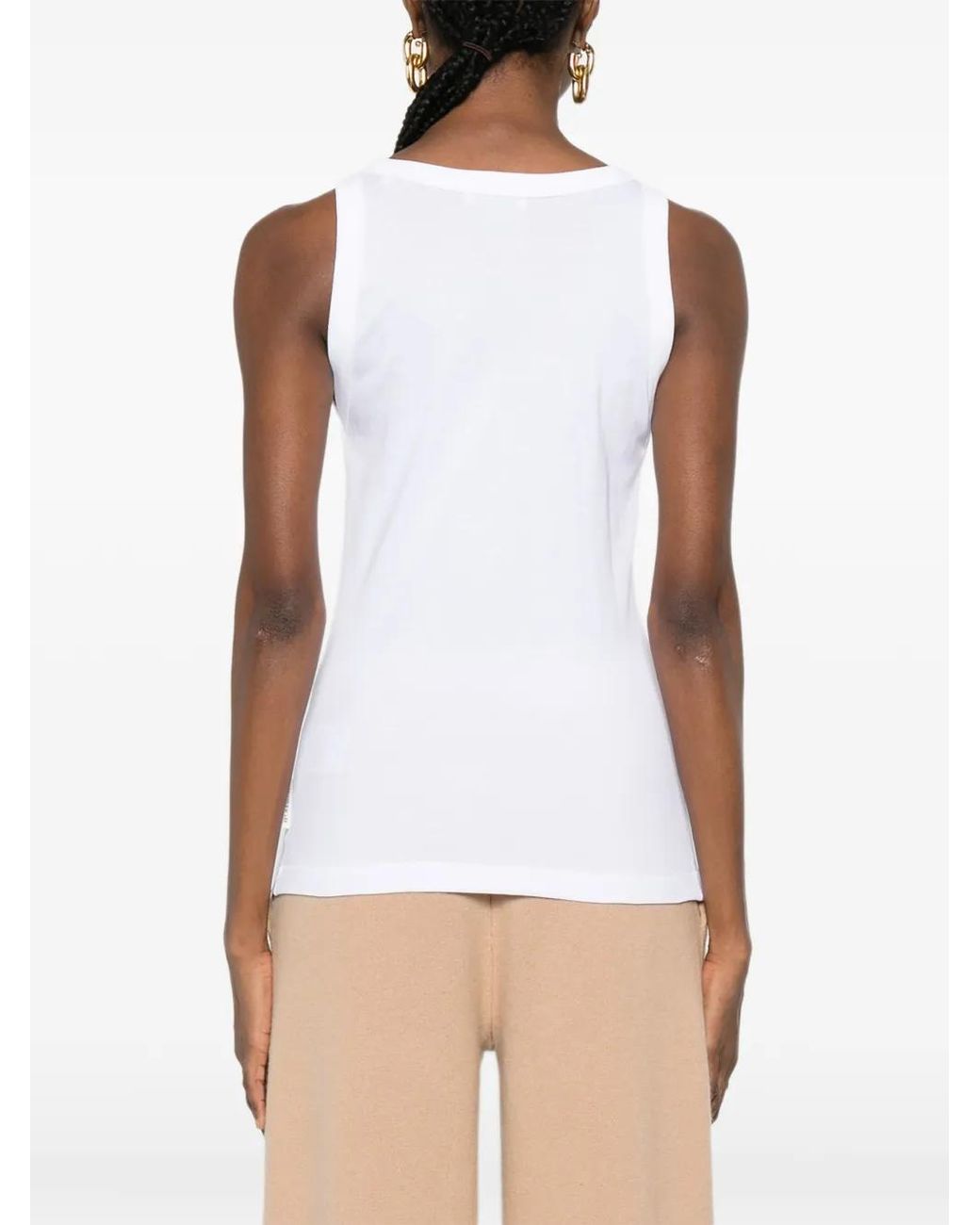 Marc O' Polo White Round-Neck Tank Top