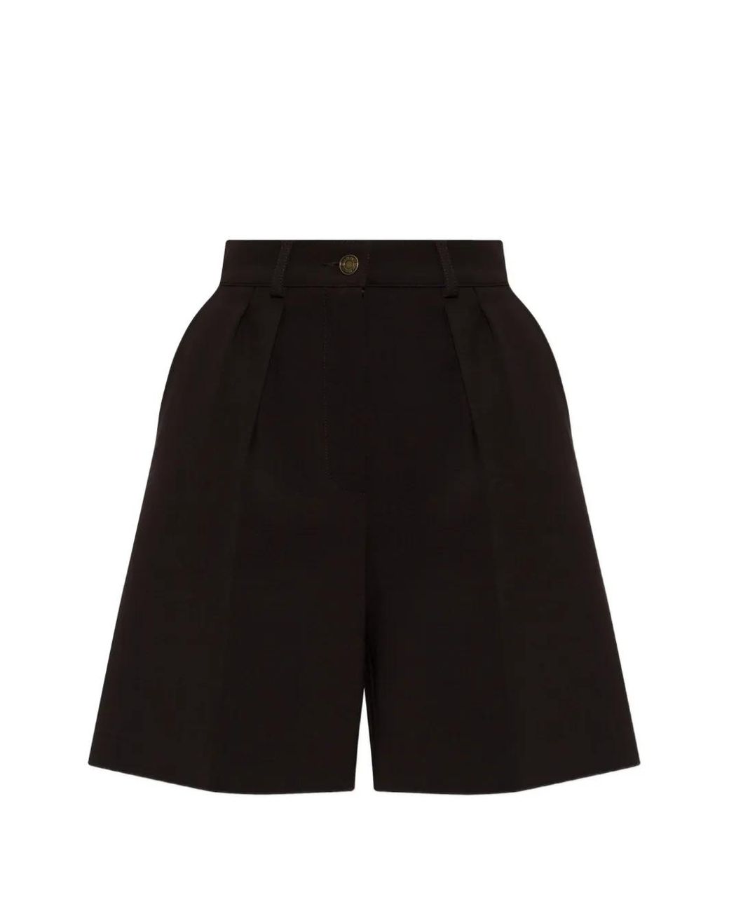 Max Mara Black Sauna Pleated Shorts