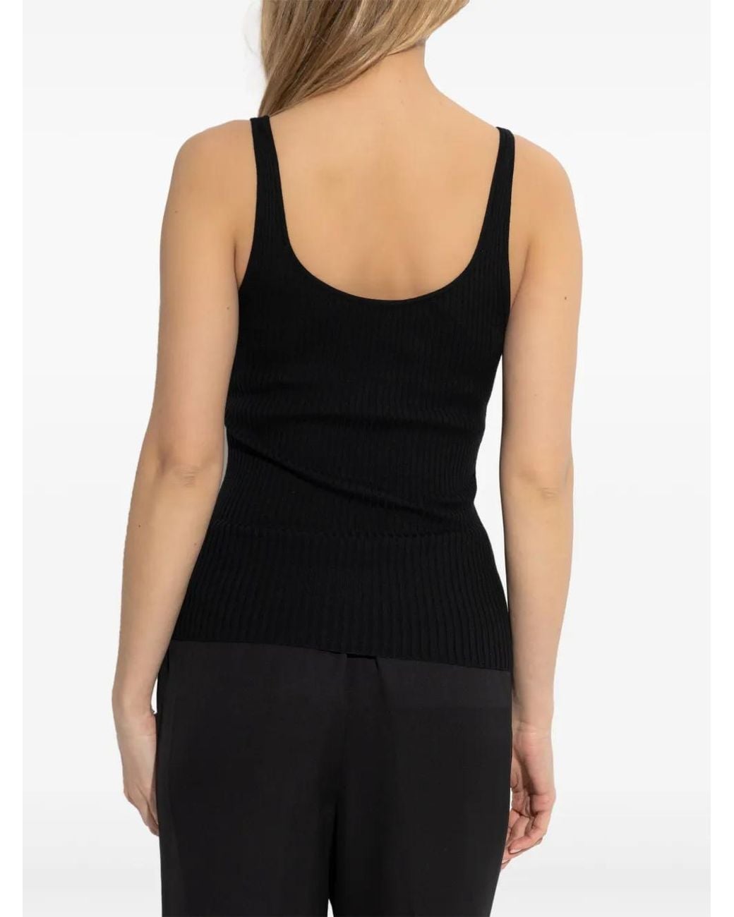 Theory Black Wool Tank Top