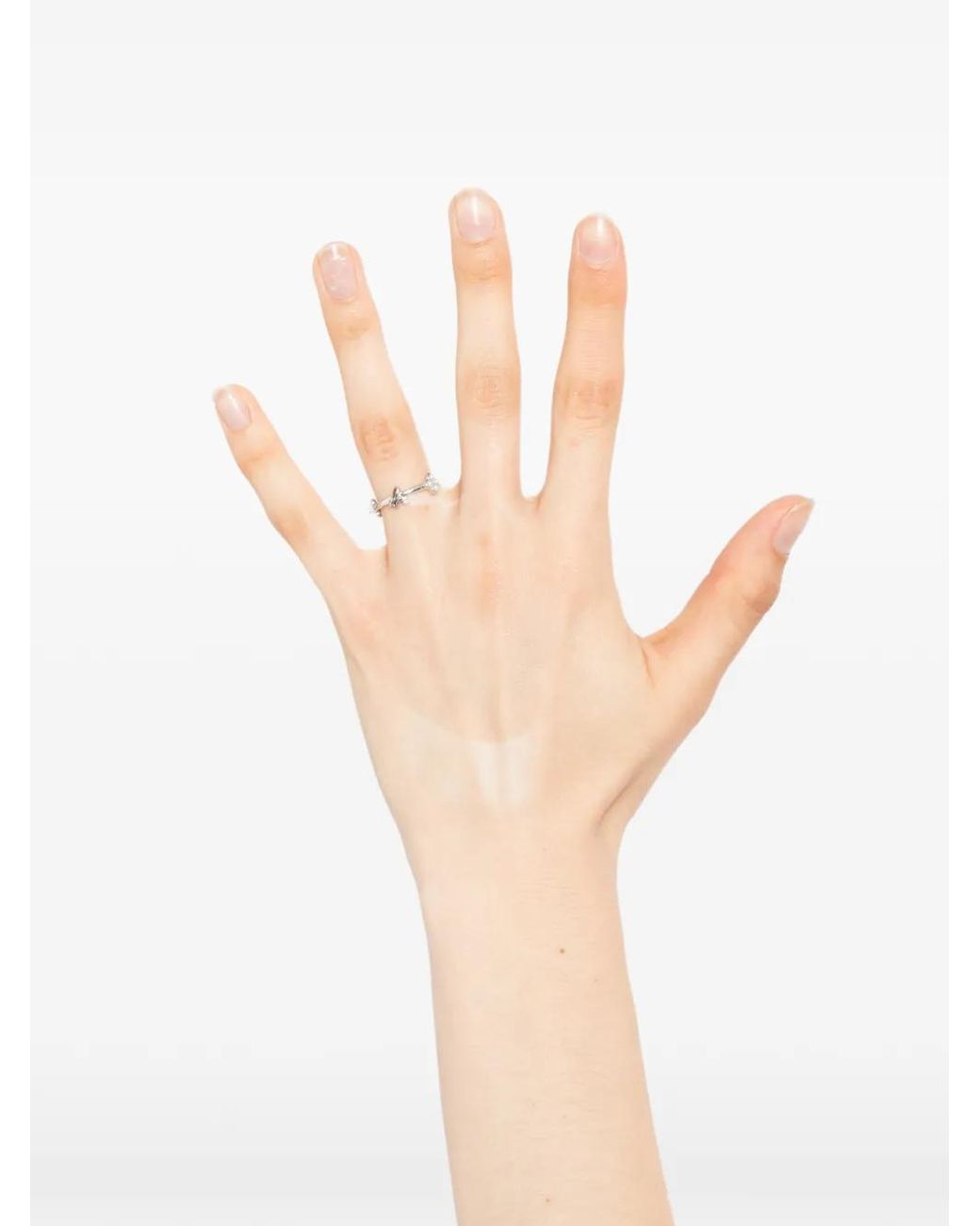 Agnes B. White Double Bloom Ring