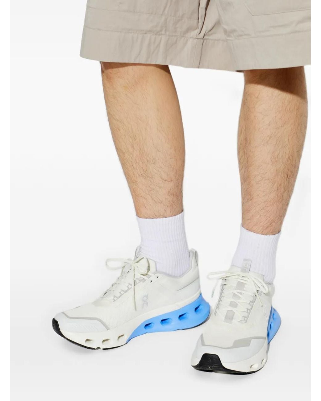 On Shoes White Baskets Cloudnova X for men